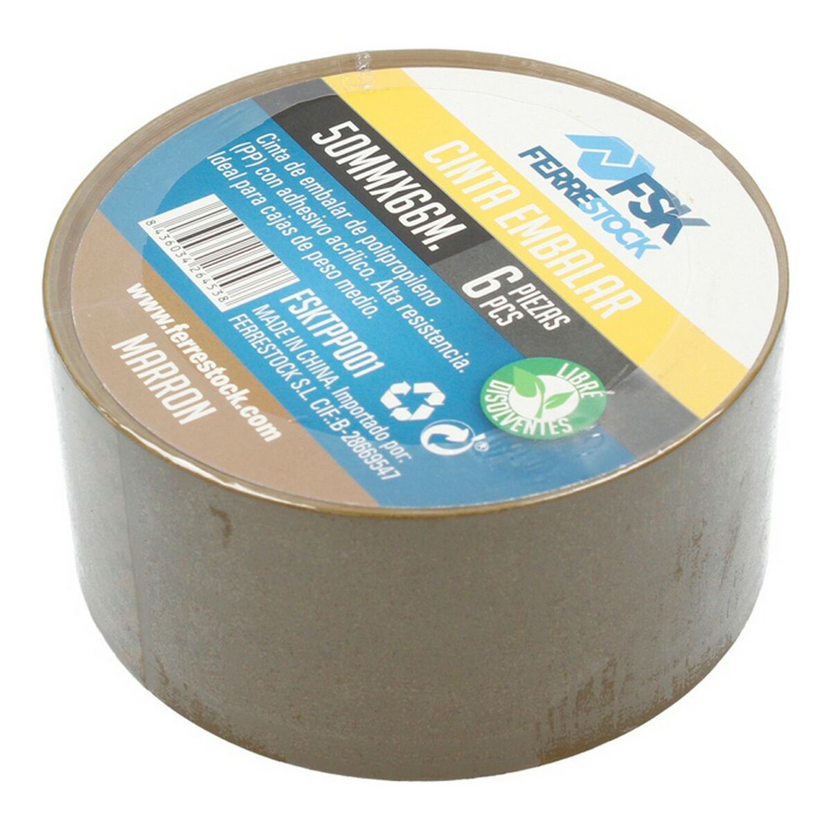 Set de Benzi Adezive Ferrestock 6 uds 66 m x 50 mm